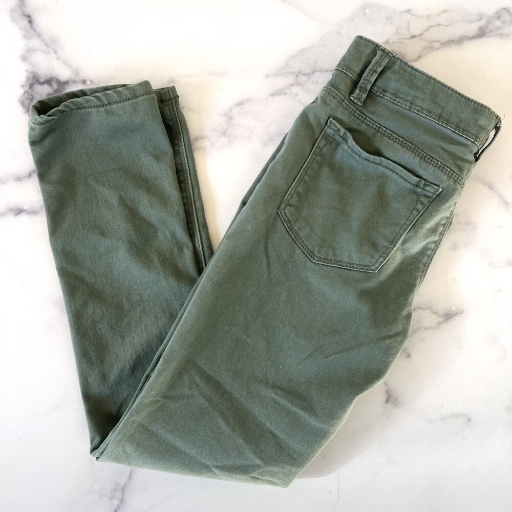 Squeeze Girls Skinny Jeans, Sage Green, Size 10